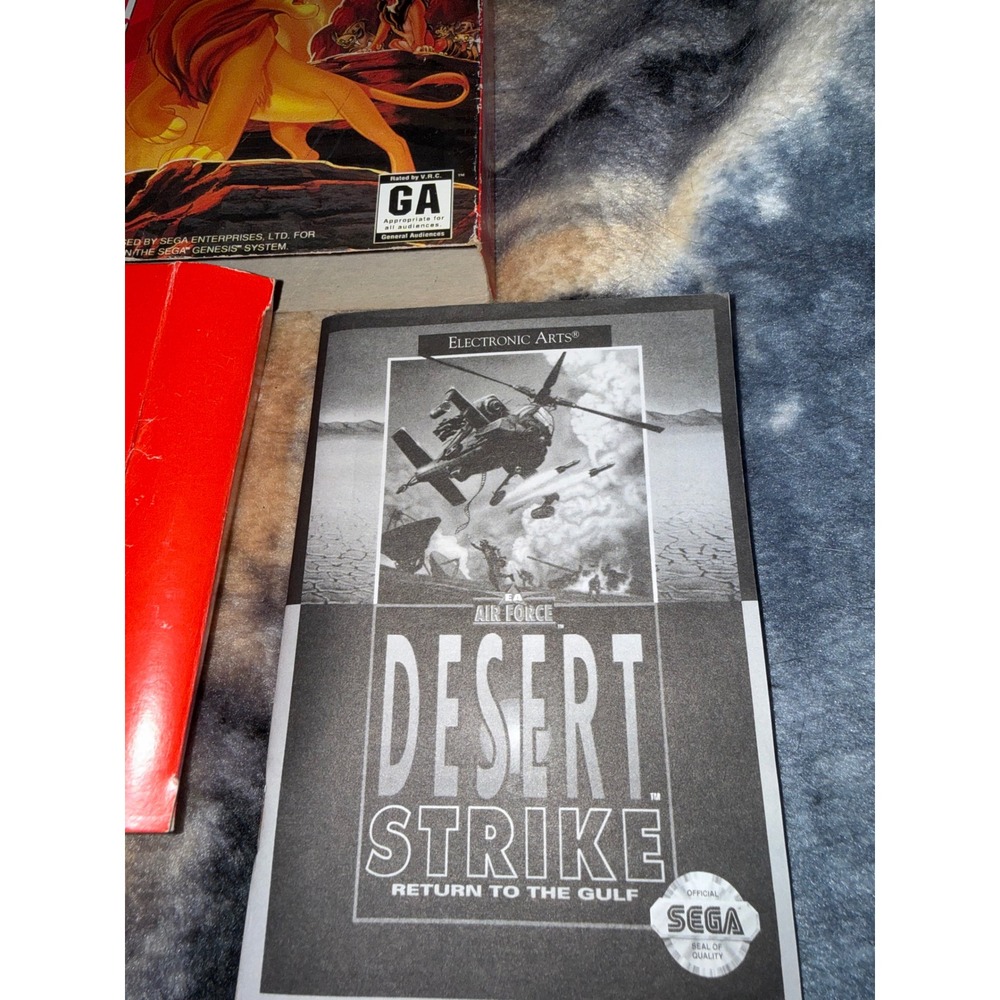 Desert Strike Return to the Gulf Sega Genesis Manual Only Electronic‎ Arts EA